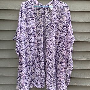 *NEW* Purple & White Cover-Up by Blair.  Size Reg